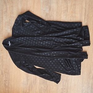 BRYN WALKER Black Polka Dot Cardigan SIZE S